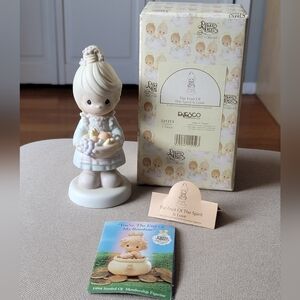 PRECIOUS MOMENTS 1993 'The Fruit of the Spirit is Love' Statue (Butterfly Stamp)